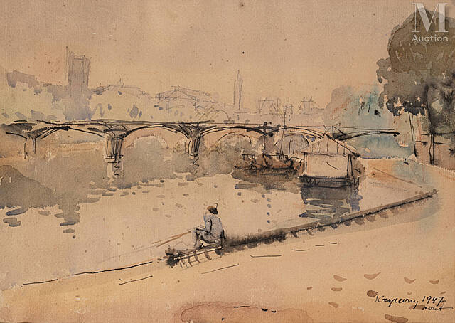Pont des Arts, Paryż, 1947 r.