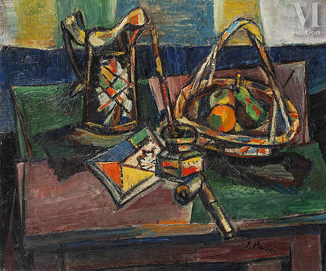 Martwa natura z kałamarzem i fajką