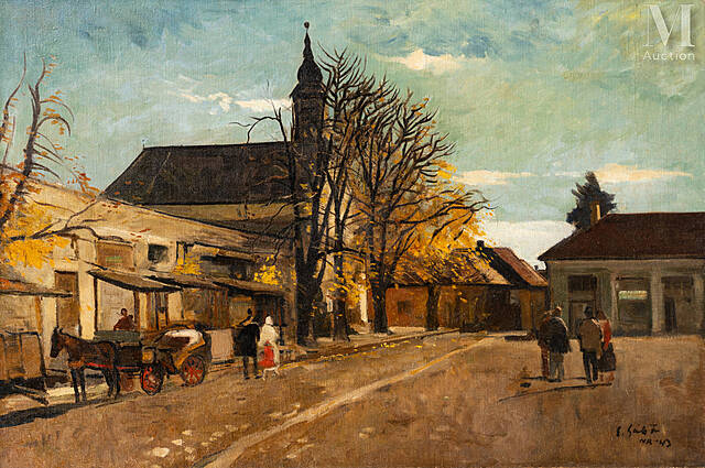 Plac wiejski Nagybánya, 1943 r.