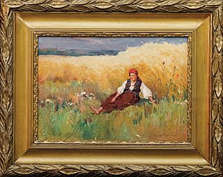 DZIEWCZYNA NA SKRAJU POLA