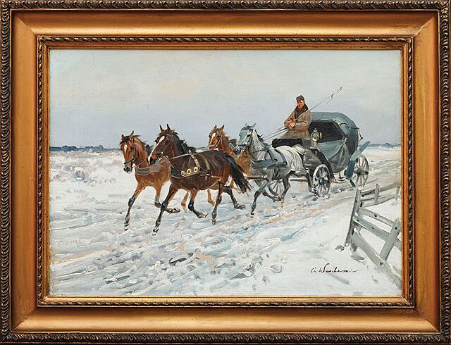 POWÓZ NA ŚNIEŻNEJ DRODZE