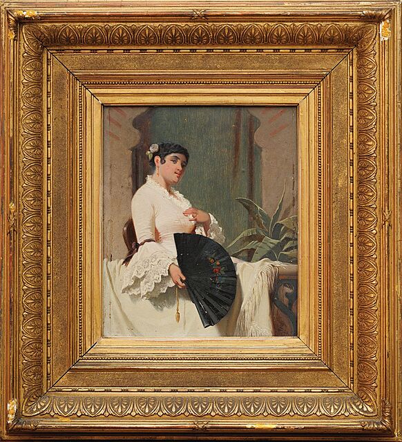 DAMA Z WACHLARZEM, 1879