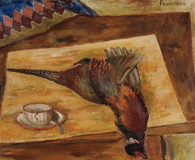 MARTWA NATURA Z BAŻANTEM