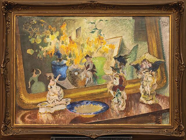 MENUET (MARTWA NATURA Z FIGURKAMI POD LUSTREM), 1935