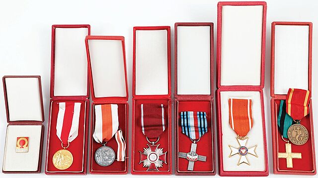 ZESTAW ODZNACZEŃ I DOKUMENTÓW WOJCIECHA BORSUKA PS. „KAJMAN”