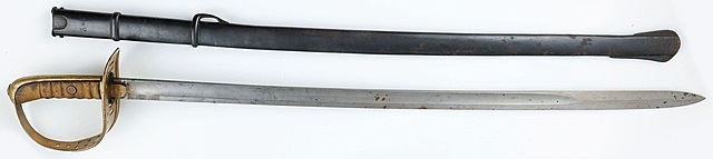 PAŁASZ ŻOŁNIERSKI CIĘŻKIEJ KAWALERII SZWEDZKIEJ M1893