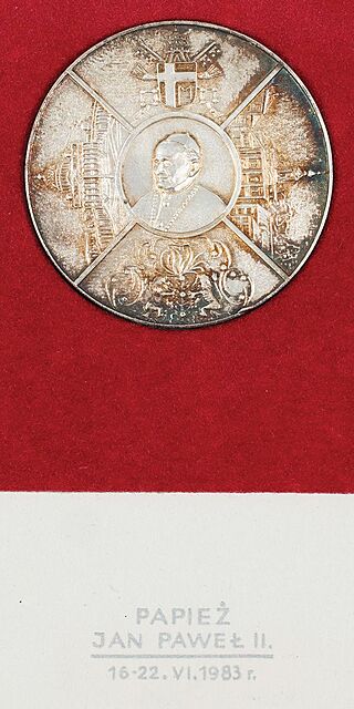 MEDAL, PAPIEŻ JAN PAWEŁ II – 600 LAT JASNEJ GÓRY, Polska, Poznań, Polsrebro, 1982
