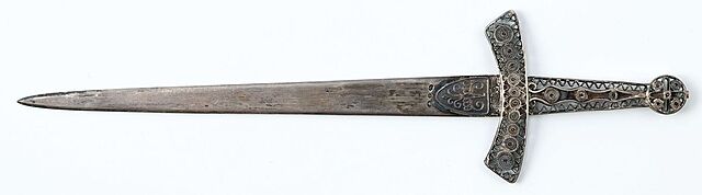 NÓŻ DO PAPIERU – MINIATURA MIECZA, Polska, Kraków, Imago Artis, ok. 1970