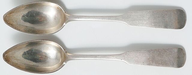 DWIE ŁYŻECZKI, Polska, Warszawa, Ludwik Nast, 1869