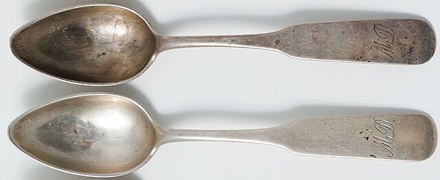 DWIE ŁYŻECZKI, Polska, Warszawa, Karol Filip Malcz, 1861