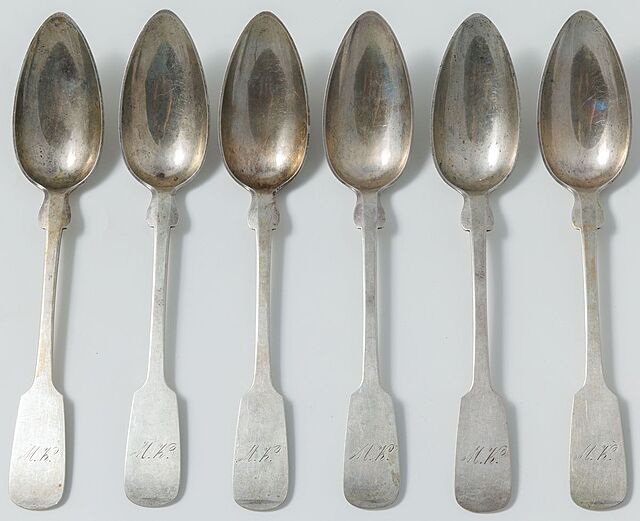 SZEŚĆ ŁYŻEK, Śląsk, Wrocław, Julius Lemor, 1854