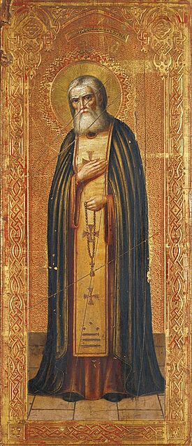 IKONA, ŚWIĘTY SERAFIN SAROWSKI, Rosja, pocz. XX w.