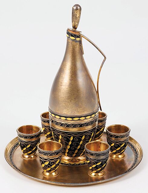 ZESTAW DO WÓDKI, Rosja, Leningrad, ok. 1975