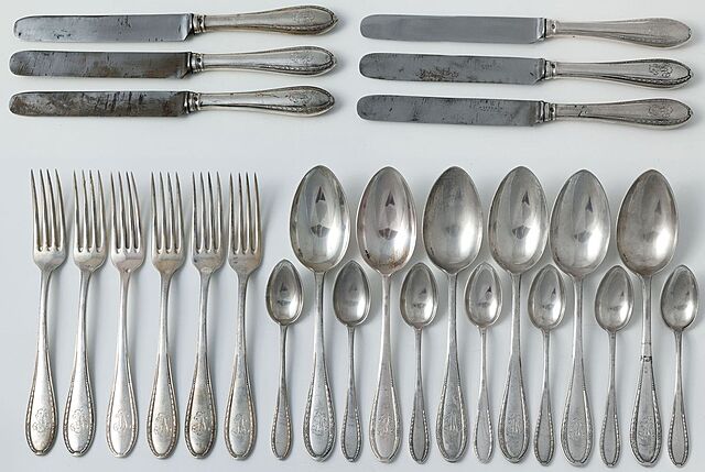 ZESTAW SZTUĆCÓW, Polska Warszawa, Bracia Hempel, 1921-31