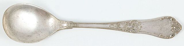 ŁYŻKA SAŁATKOWA wz. romański, Polska, Warszawa, Fraget, ok. 1920