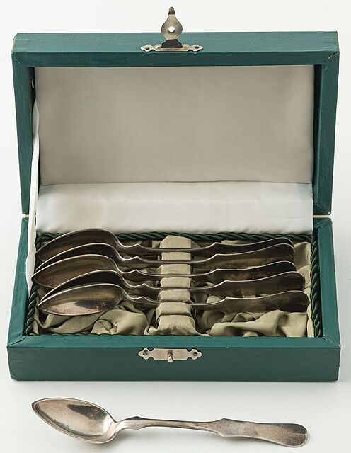 SZEŚĆ ŁYŻECZEK, Polska, Warszawa, Emil Radke, 1857