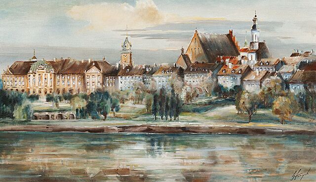 WIDOK NA WARSZAWSKĄ STARÓWKĘ OD STRONY PRAGI, 1996