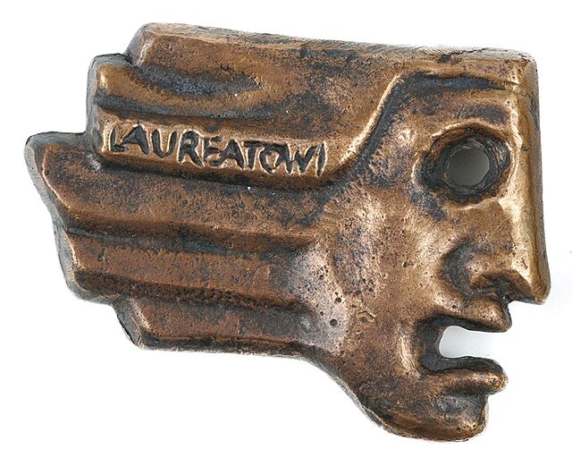 PLAKIETA NAGRODOWA, Laureatowi Redakcja Wieczoru, Wydział kultury i Sztuki