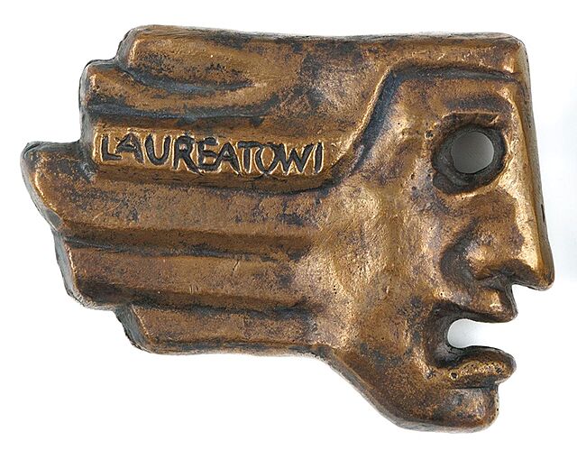 PLAKIETA NAGRODOWA, Laureatowi Redakcja Wieczoru, Wydział kultury i Sztuki