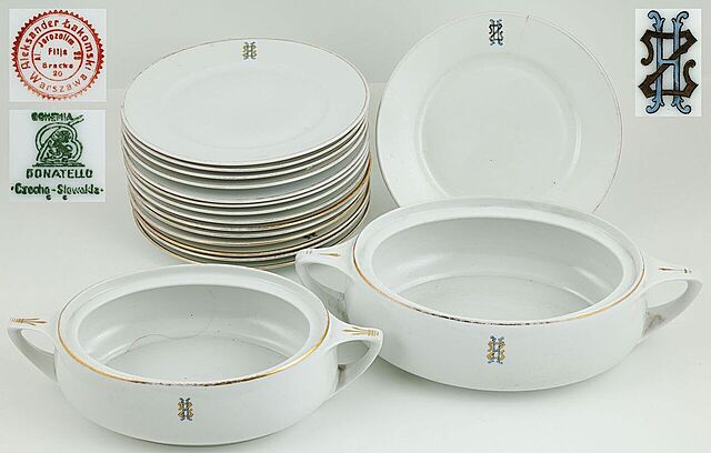 SERWIS OBIADOWY „DONATELLO” HANNY ZEMBRZUSKIEJ, Czechy, Nova Role, po 1921