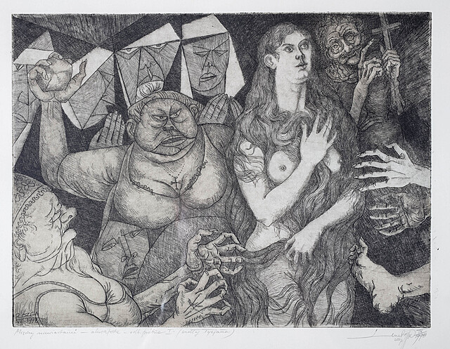 Między niewiastami [wg. Tycjana], 1998