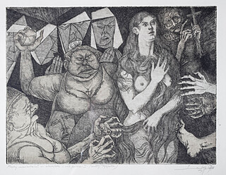 Między niewiastami [wg. Tycjana], 1998