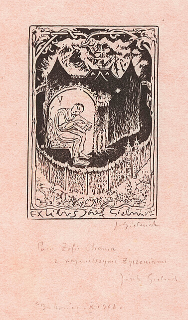 Ex libris Józefa Gielniaka, 1968