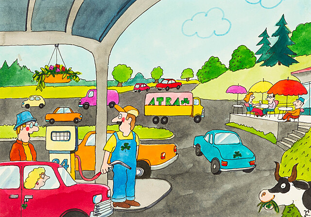 Na stacji benzynowej