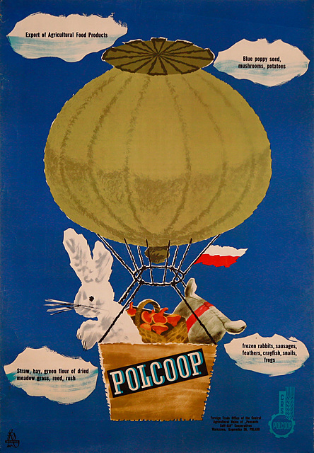 Polcoop - plakat reklamowy, lata 60.