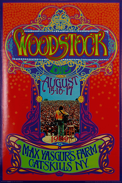 Festiwal Muzyki i Sztuki w Woodstock z 1969 roku, druk: 2018