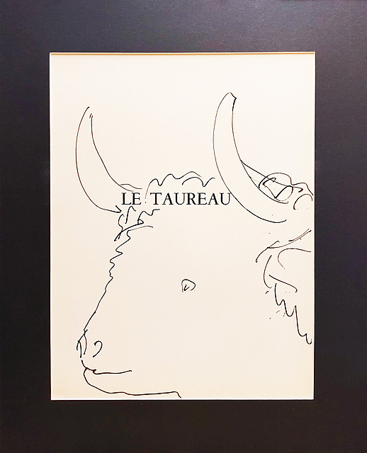 'Le Taureau'' z  cyklu „40 dessins de Picasso en marge du Buffon” (z cyklu 40 rycin do tekstów Buffona)