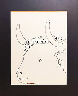 'Le Taureau'' z  cyklu „40 dessins de Picasso en marge du Buffon” (z cyklu 40 rycin do tekstów Buffona)