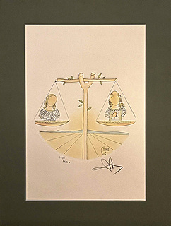 Libra (Waga) z Cyklu "The Twelve Signs of the Zodiac" (Dwunastu Znaków Zodiaku) 1978