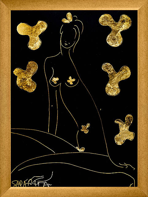 Akt w złotych kwiatach, 2026