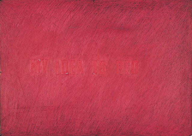 "My idea is red", 1984