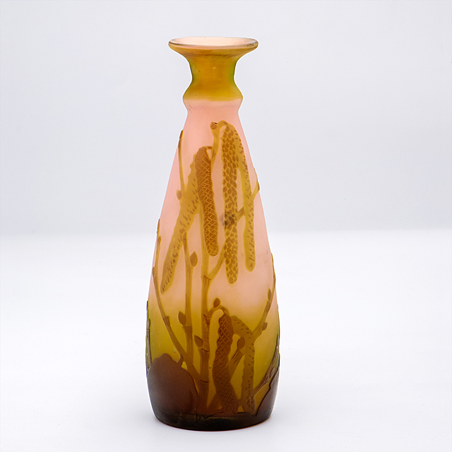 Wazonik dekoracyjny , Francja, Emille Gallé, Nancy, I ćw. XX w. 