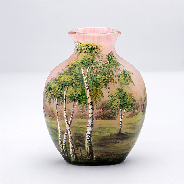 Wazon „Lamartine”, model „Paysage”, Legras & Cie., Saint-Denis, ok. 1910 r. 