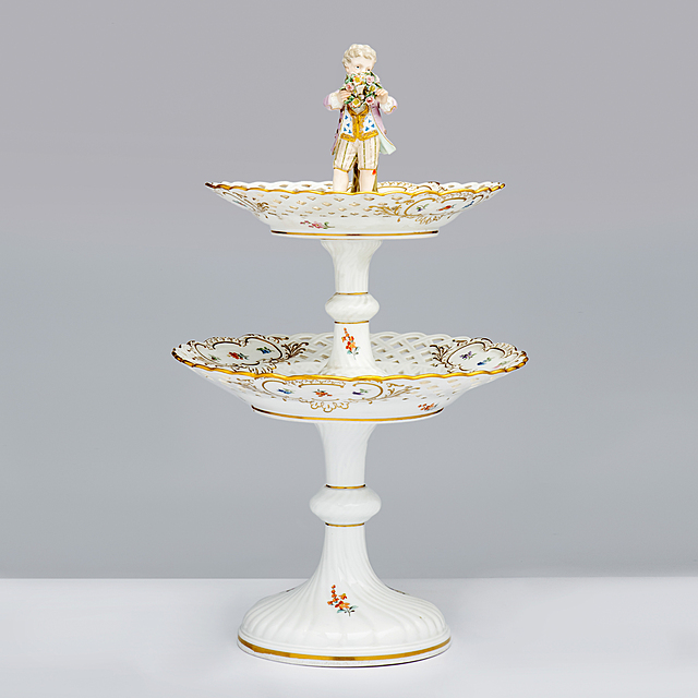 Etażerka, Niemcy, Miśnia, Königliche Porzellan Manufaktur, XIX/XX w. 