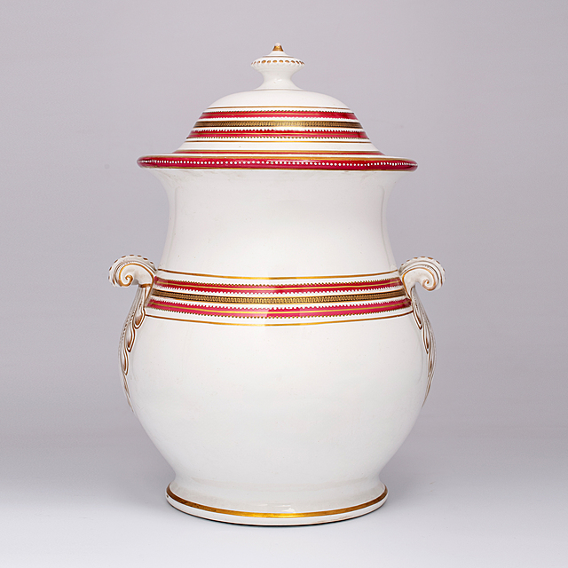 Pojemnik z pokrywą, Bridgewood & Son, Stradforshire, III ćw. XIX w.