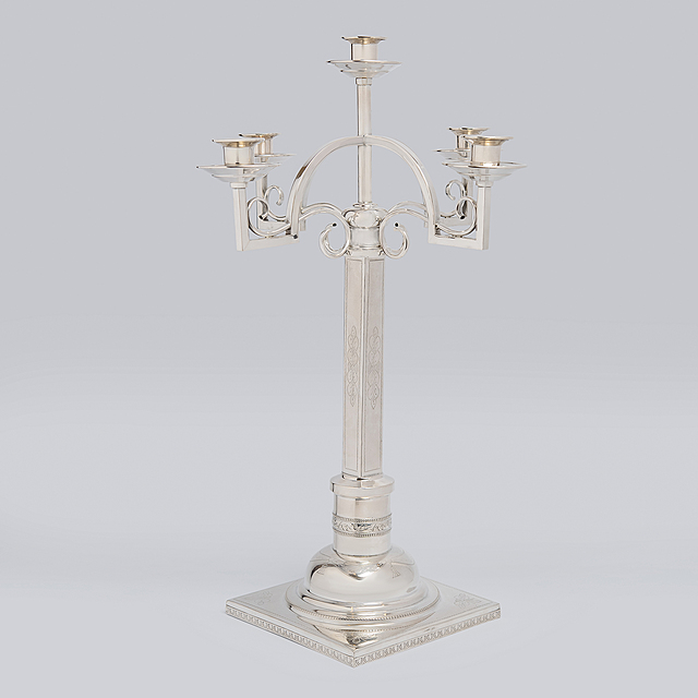 Kandelabr pięcioświecowy, Kraków, okres międzywojenny 