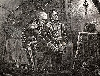 Nocna modlitwa Szymona Mohorta z Ksawerym Krasickim przed poranną mszą świętą 