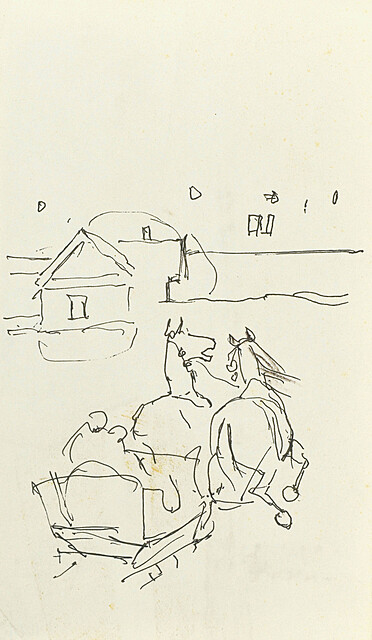 Powrót saniami do domu