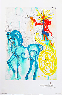 Le Cheval de Triomphe (Koń triumfu). Z cyklu: Les Chevaux de Dali (Daliinian Horses), 1983