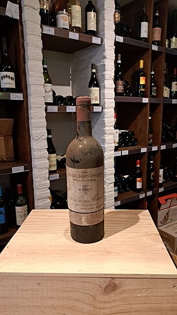 Bordeaux Lussac St Émilion Les Fils de Georges Moreau 0,75L 12,5%, rocznik 1945
