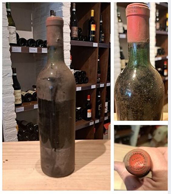Bordeaux Château Troplong Mondot, St-Émillion 1er Grand Cru 0,75L 12,5%, rocznik 1962 Bez etykiety