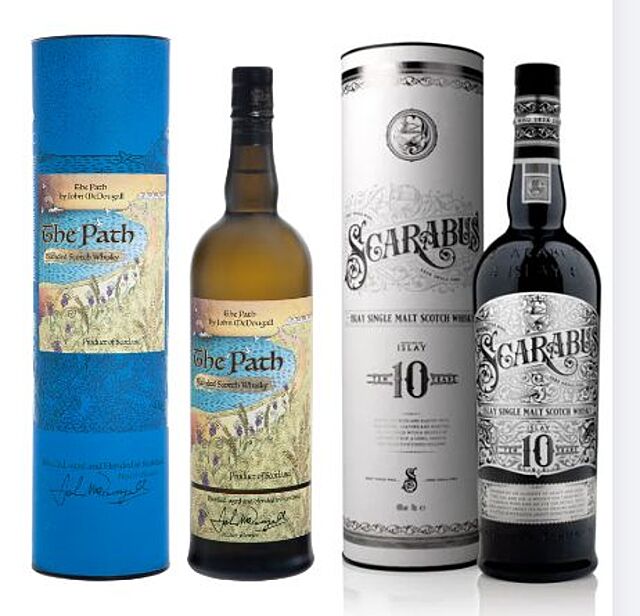 The Path Blended Scotch Whisky by John McDougall 0,7L 40% Hunter Laing Islay Single Malt Scotch Whisky - Scarabus 10y.o 0,7l 46% Zestaw