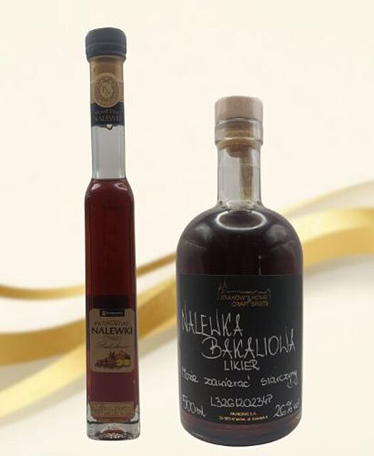 Krakow's Home of Craft Spirits Toorank Prawdziwe Nalewki Bakaliowa 0,2L 26% Nalewka Bakaliowa 0,5L 26% Zestaw