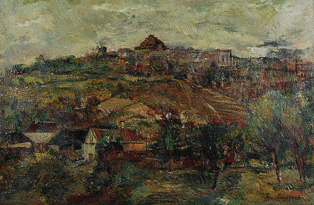 Widok na Kopiec Kościuszki w Krakowie