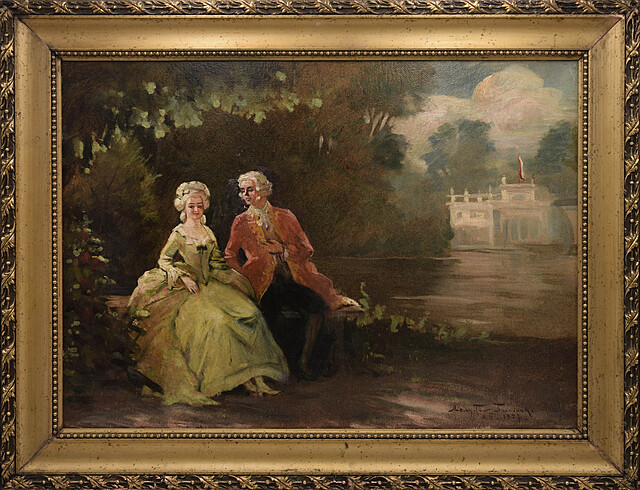 Para w Łazienkach Królewskich, 1927