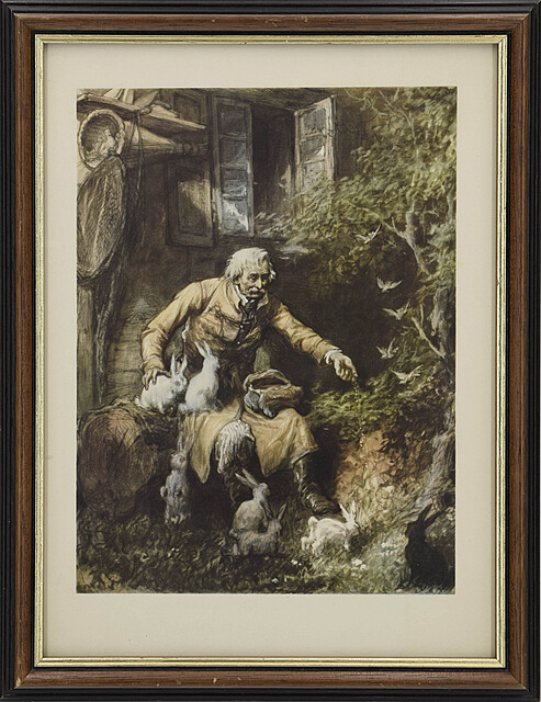 Zestaw 4 ilustracji z „Pana Tadeusza”